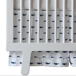 Kate Quinn Organics Seahorse Nautical Crib Skirt